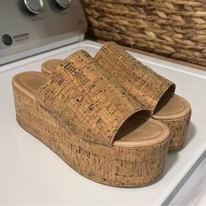 Cork Platform Sandals